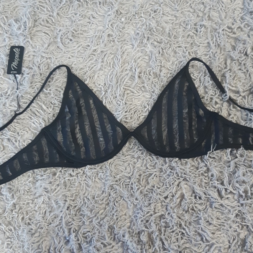 Mapalé sheer mesh bra
